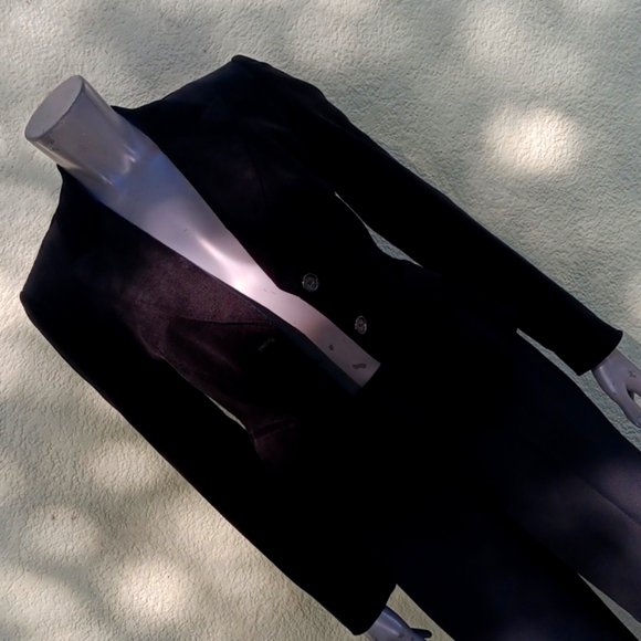 ANTONIO MELANIE LADIES THIN RAILED WIDE LAPEL CORDUROY BLAZER/JACKET - Picture 4 of 17